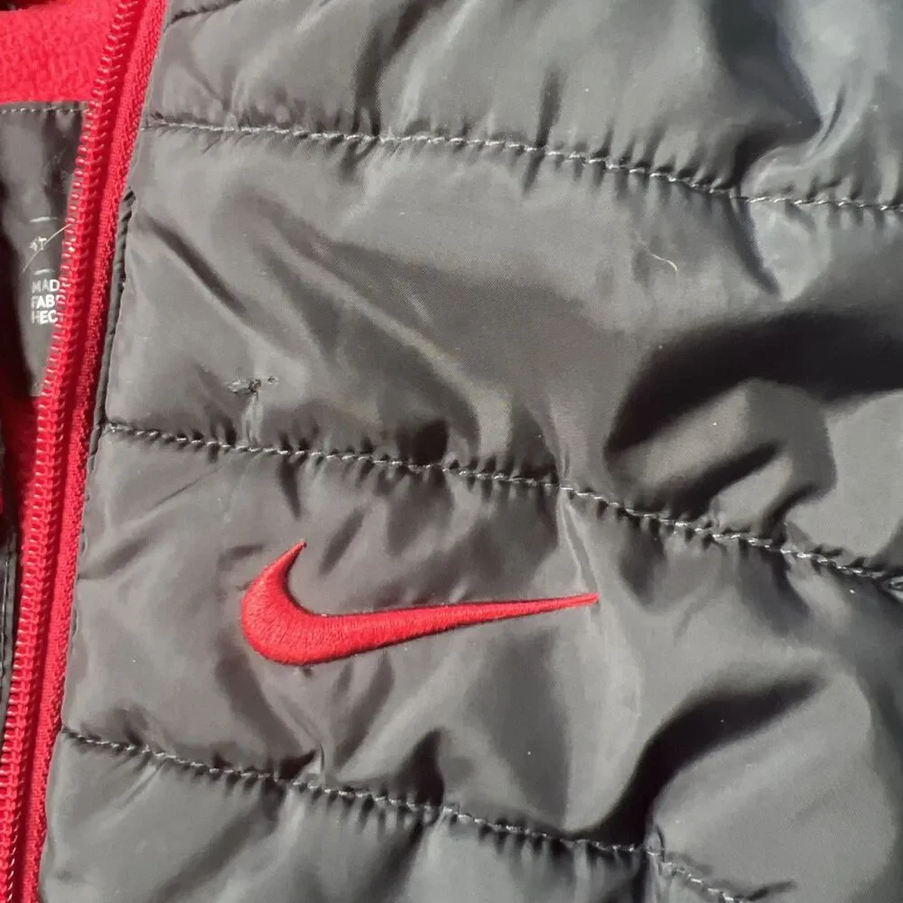 Nike Puffer ‎ Jacket Baby Unisex Baby Size 4T Black With Red EUC